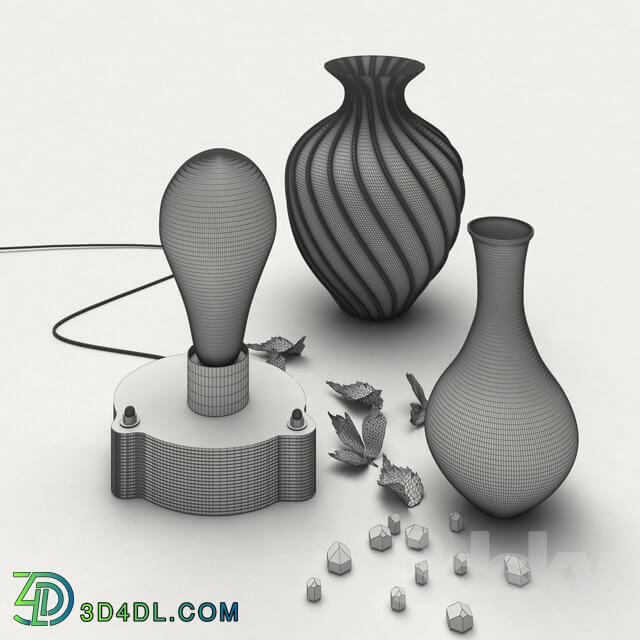 Decorative set - Decorative set with lamp