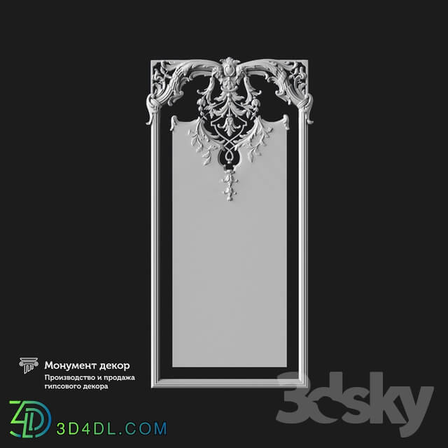Decorative plaster - OM Architectural mirror ST 25