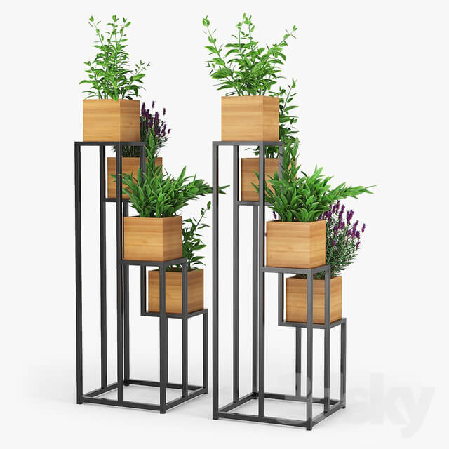 Indoor - Quadrant plant stand