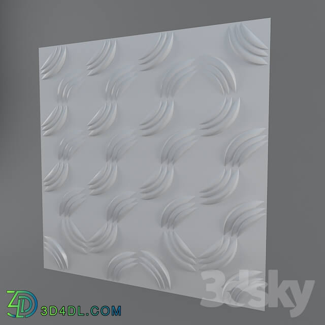 Decorative plaster - 3d panel