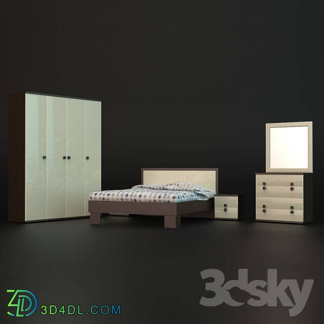 Bed - MDF Bedroom Rose