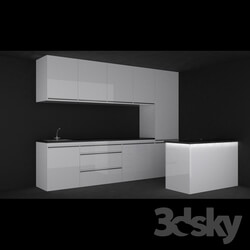 Kitchen - Kitchen laquer white 