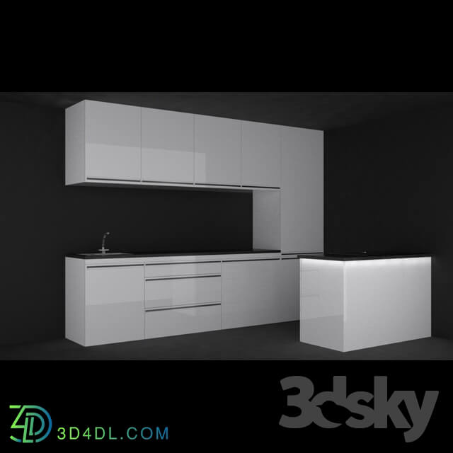 Kitchen - Kitchen laquer white