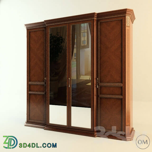 Wardrobe _ Display cabinets - Miassmobili. Wardrobe 4-door _quot_Bristol_quot_