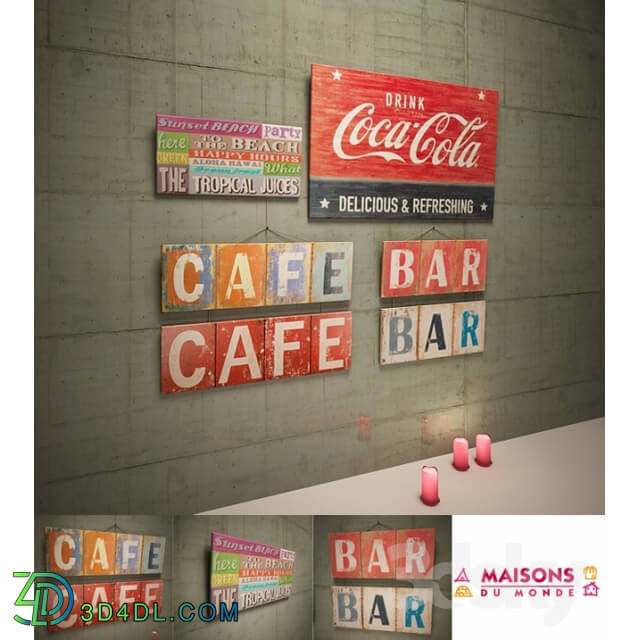 Other decorative objects - MAISONS du monde_ wall decor_ 6 PCs.