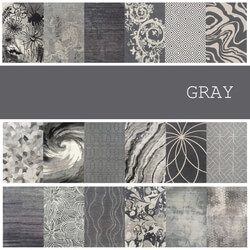 Carpets - 18 carpets in color GRAY 