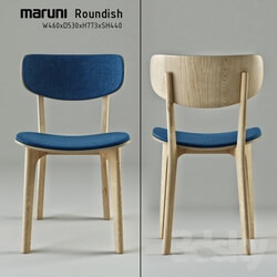 Chair - Roundish_Maruni_Armless chair 