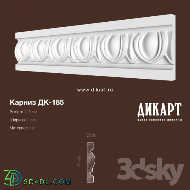 Decorative plaster - DK-185_125h21mm