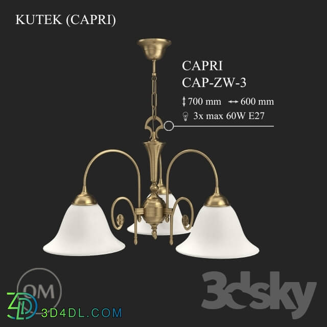 Ceiling light - KUTEK _CAPRI_ CAP-ZW-3