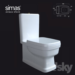 Toilet and Bidet - WC simas EVO07_09 OM 