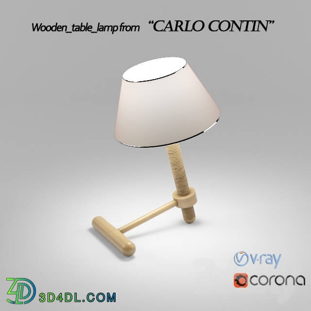 Table lamp - Wooden Table Lamp