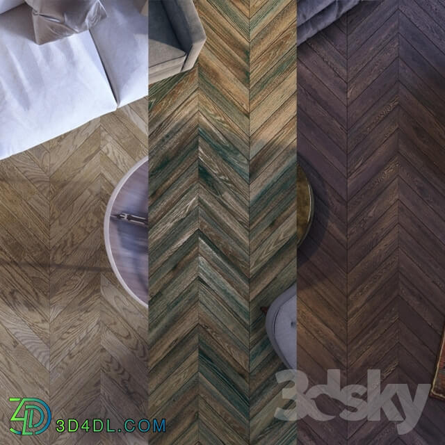 Floor coverings - Parquet. Herringbone parquet. The French Christmas tree parquet board