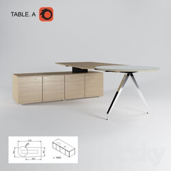 Office furniture - Table A_ _Koenig _ Neurath_ Germany_ 