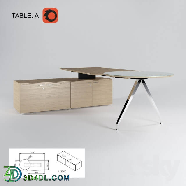 Office furniture - Table A_ _Koenig _ Neurath_ Germany_