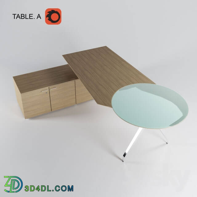 Office furniture - Table A_ _Koenig _ Neurath_ Germany_