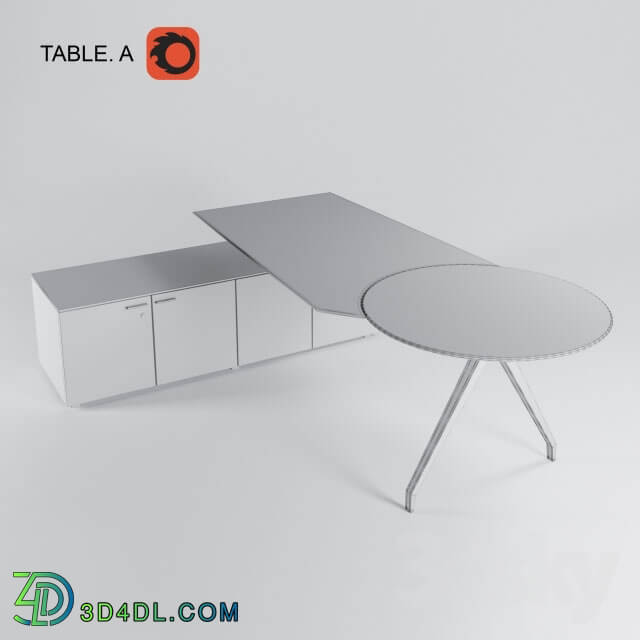 Office furniture - Table A_ _Koenig _ Neurath_ Germany_