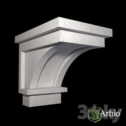 Decorative plaster - bracket AKR68-1 