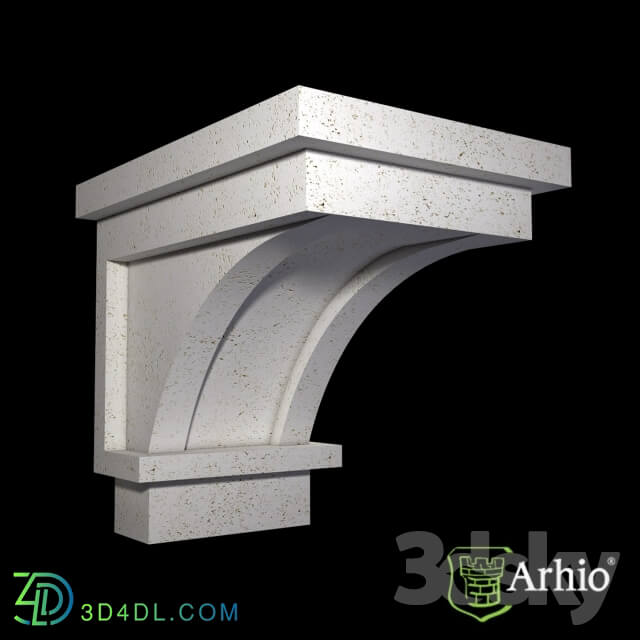 Decorative plaster - bracket AKR68-1