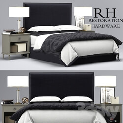 Bed - Restoration Hardware Lawson Non-Tufted bed 