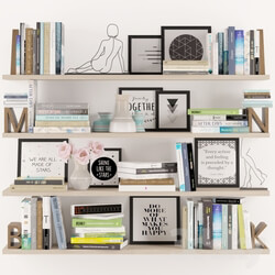 Decorative set - Bookshelf decoration set 2 