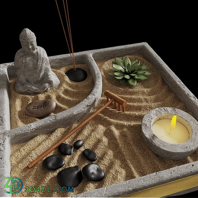 Decorative set - Mini Zen Garden