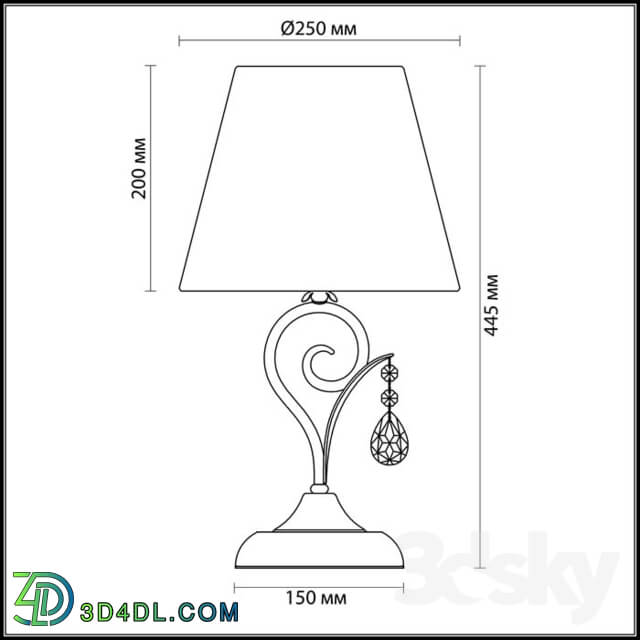 Table lamp - Table lamp ODEON LIGHT 3924 _ 1T MARIONETTA