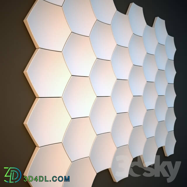 3D panel - Gypsum 3D panel for walls