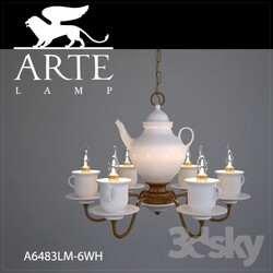 Ceiling light - Chandelier ArteLamp A6483LM-6WH 