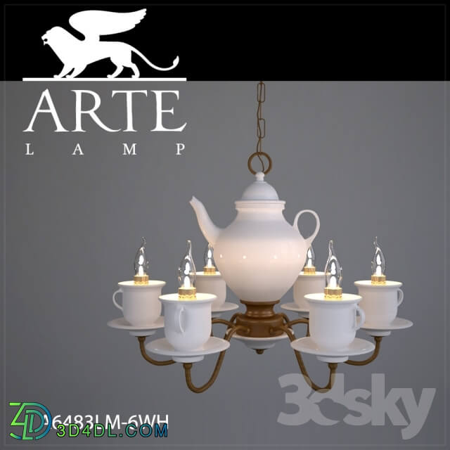 Ceiling light - Chandelier ArteLamp A6483LM-6WH