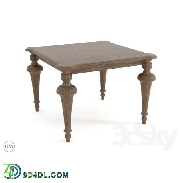 Table - Square old milton table 8831-0007-43