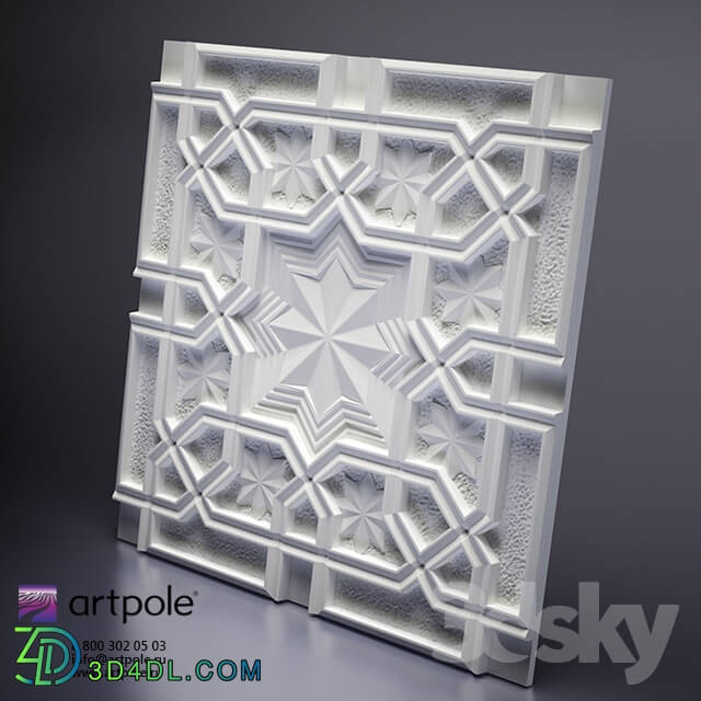 3D panel -  Plaster 3d panel Sultan from Artpole