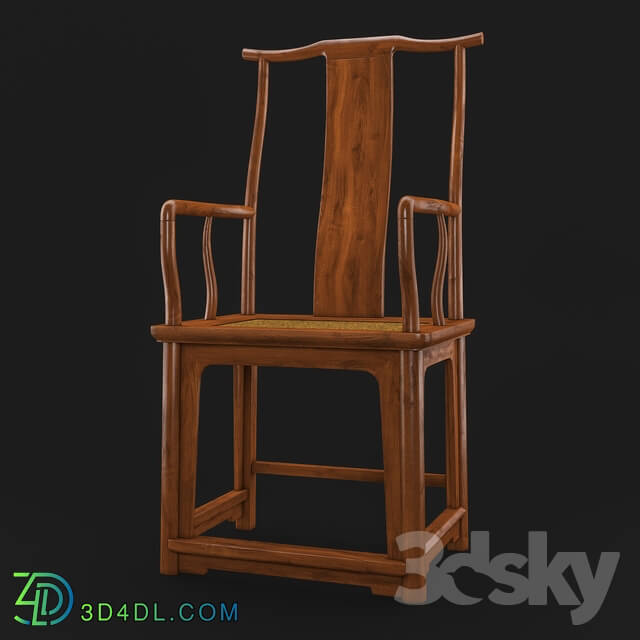 Chair - Late Ming Dynasty High Yoke Back Armchair