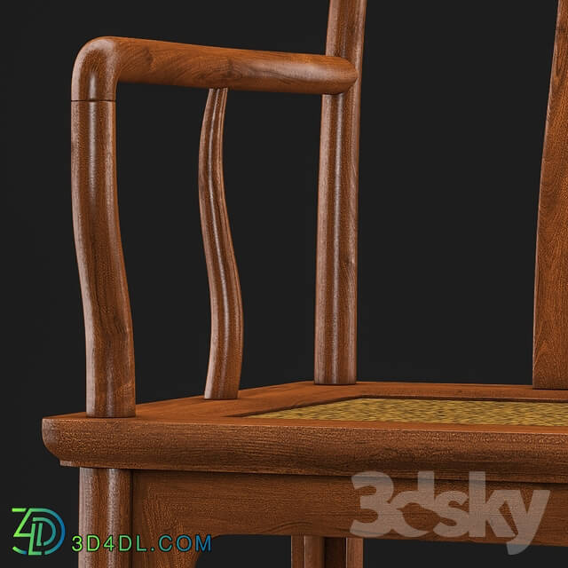 Chair - Late Ming Dynasty High Yoke Back Armchair