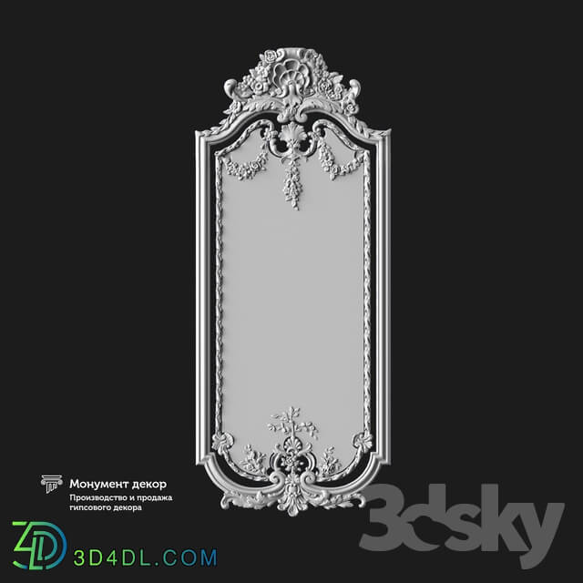 Decorative plaster - OM Architectural mirror ST 26