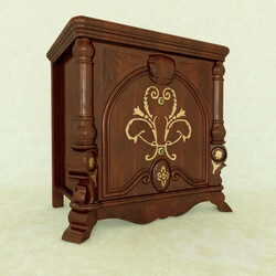 Sideboard _ Chest of drawer - Maroon Bedside Table 