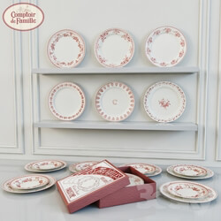 Tableware - Plates Faustine _ Comptoir de Famille 