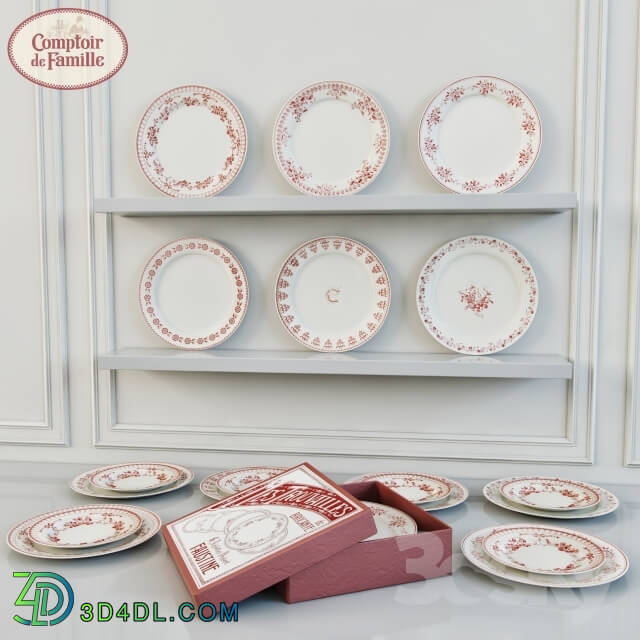 Tableware - Plates Faustine _ Comptoir de Famille