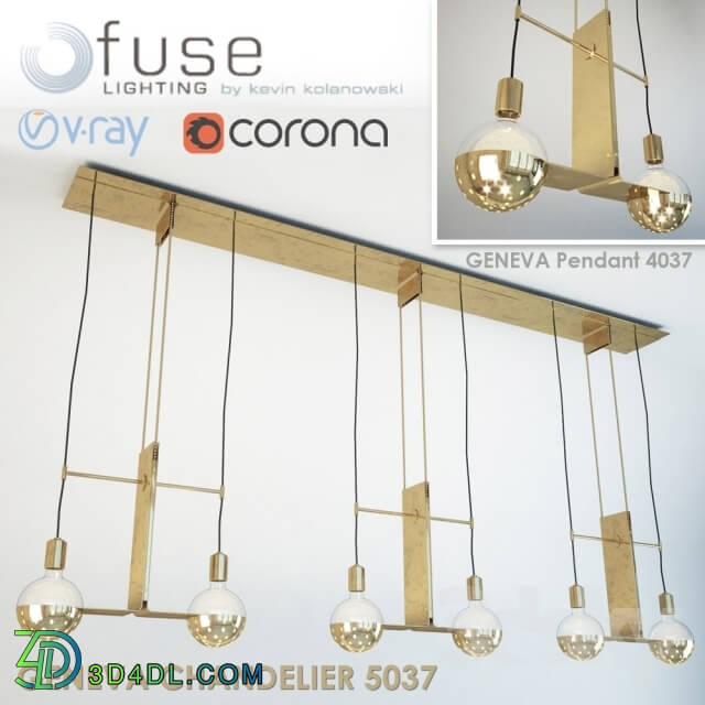 Ceiling light - Fixtures and Geneva Chandelier Pendant by Fuse Lighting