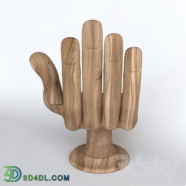 Arm chair - Noire buddha hand chair