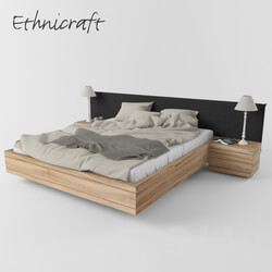 Bed - BED BURGER TEAK ETHNICRAFT 