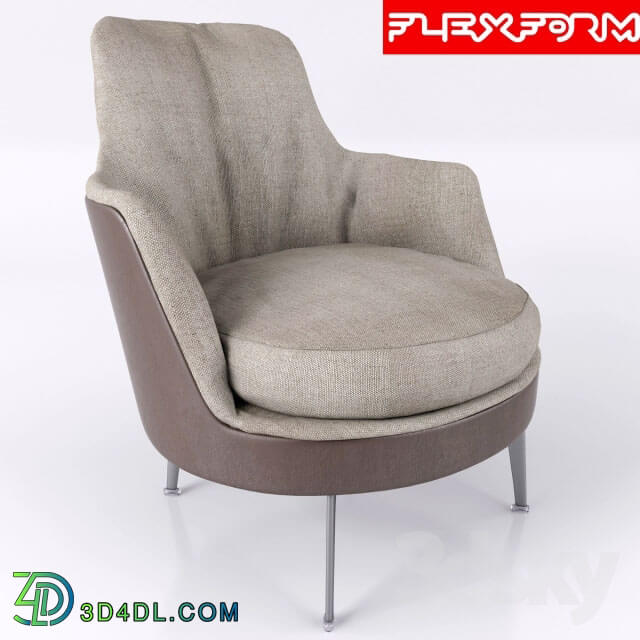 Arm chair - Flexform Guscio Soft