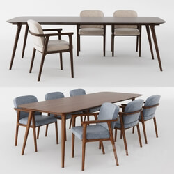 Table _ Chair - Zio Dining Table and Dining Chair 