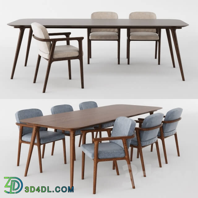 Table _ Chair - Zio Dining Table and Dining Chair