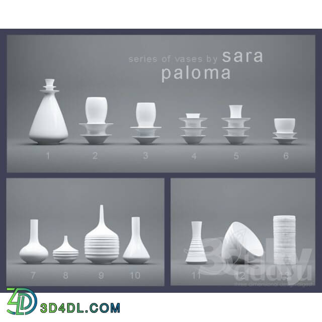 Vase - a series of 13 vases by Sara Paloma