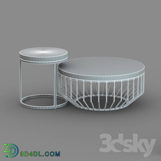 Table - Dome deco set of coffee tables