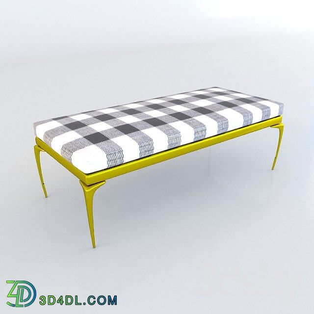 Other soft seating - Framed Brass Stiletto Bench