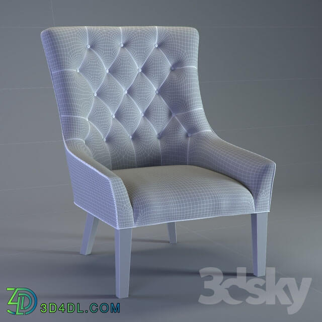 Arm chair - Hayes Tufted Leather Armchair