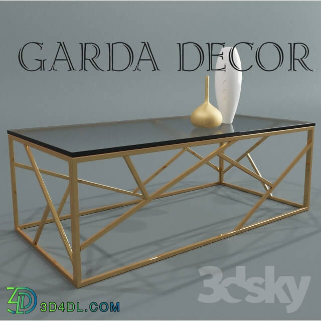 Table - Coffee table golden Garda Decor