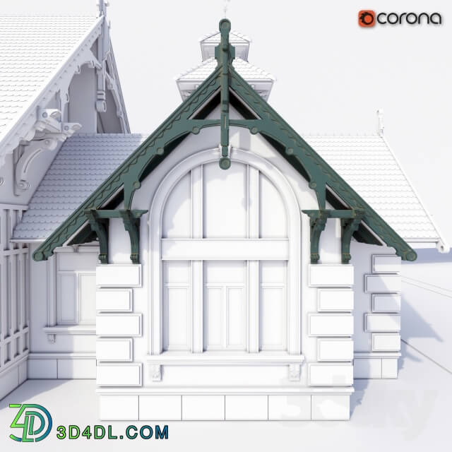 Other architectural elements - Decor pediment