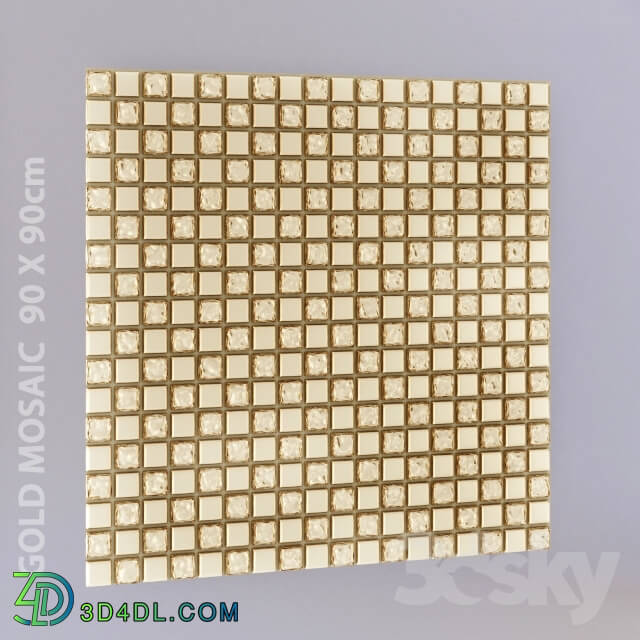 Bathroom accessories - Free_Gold Mosaic 90 x 90 cm